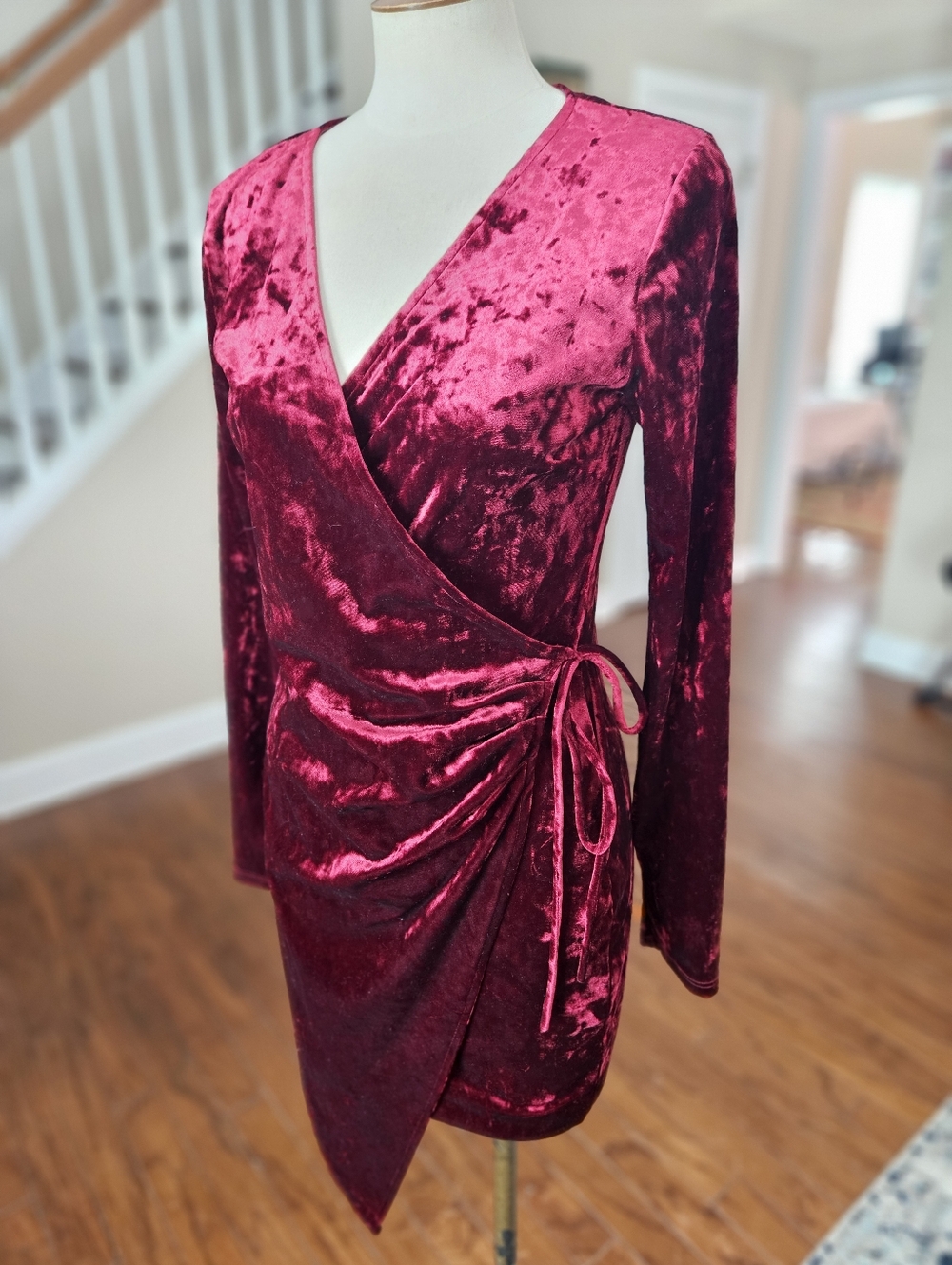Lulus Red Velvet Dress Medium